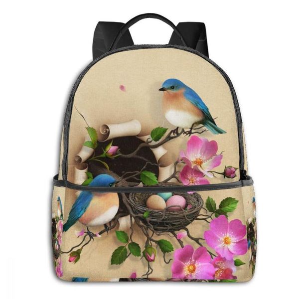 backpack beautiful vintage nest with two blue birds boy girl school bag for teenager student shoulder travel
backpack beautiful vintage nest with two blue birds boy girl school bag for teenager student shoulder travel
