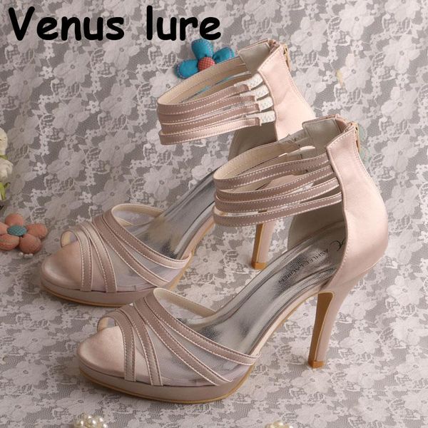 dress shoes nude color wedding bride sandals high heel platform prom summer, Black
dress shoes nude color wedding bride sandals high heel platform prom summer, Black