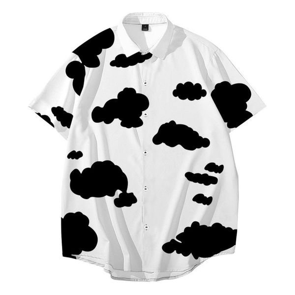 men's casual shirts men clothing 2021 summer short sleeve shirt large size sky white cloud digital print top, White;black
men's casual shirts men clothing 2021 summer short sleeve shirt large size sky white cloud digital print top, White;black