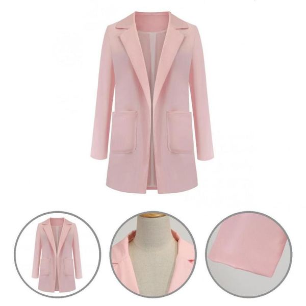 women's suits & blazers solid color pretty basic casual blazer polyester autumn soft touch for spring, White;black
women's suits & blazers solid color pretty basic casual blazer polyester autumn soft touch for spring, White;black