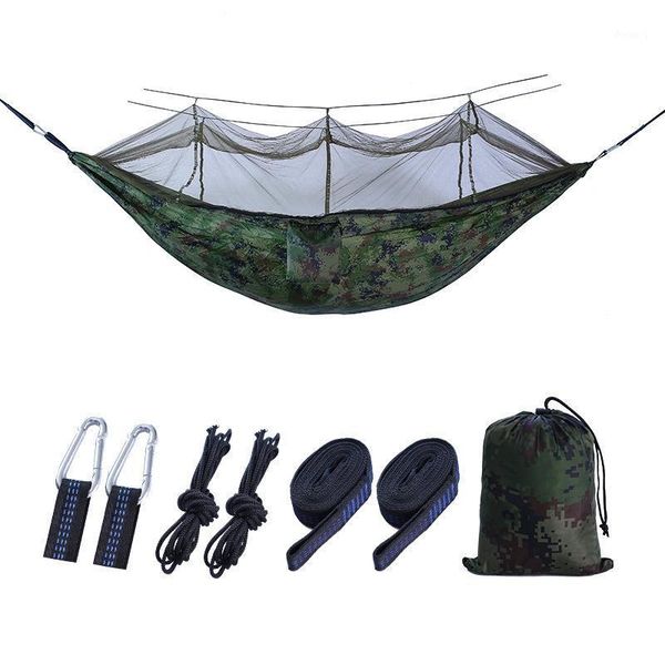 tents and shelters summer outdoor sleeping bed portable camping hammock mosquito net garden swing parachute fabric hanging 2.6x1.4m1 
tents and shelters summer outdoor sleeping bed portable camping hammock mosquito net garden swing parachute fabric hanging 2.6x1.4m1