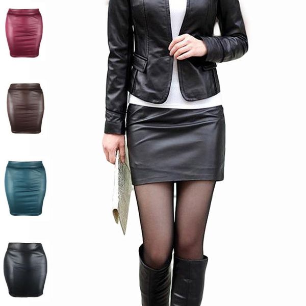 skirts women's skirt jupe femme summer high elastic imitation leather fabric short womens club slim mini streetwear, Black
skirts women's skirt jupe femme summer high elastic imitation leather fabric short womens club slim mini streetwear, Black