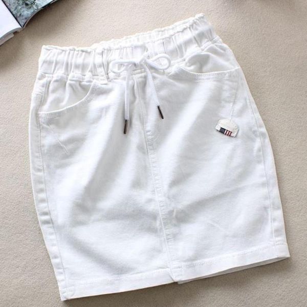 skirts 2021 summer white elastic high waist denim skirt women slim package hip a-line mini jeans, Black
skirts 2021 summer white elastic high waist denim skirt women slim package hip a-line mini jeans, Black