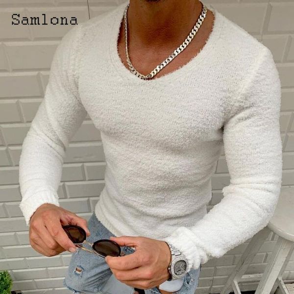 men's sweaters samlona knitting sweater men autumn long sleeve skinny plus size 3xl mens casual pullovers clothing 2021, White;black
men's sweaters samlona knitting sweater men autumn long sleeve skinny plus size 3xl mens casual pullovers clothing 2021, White;black