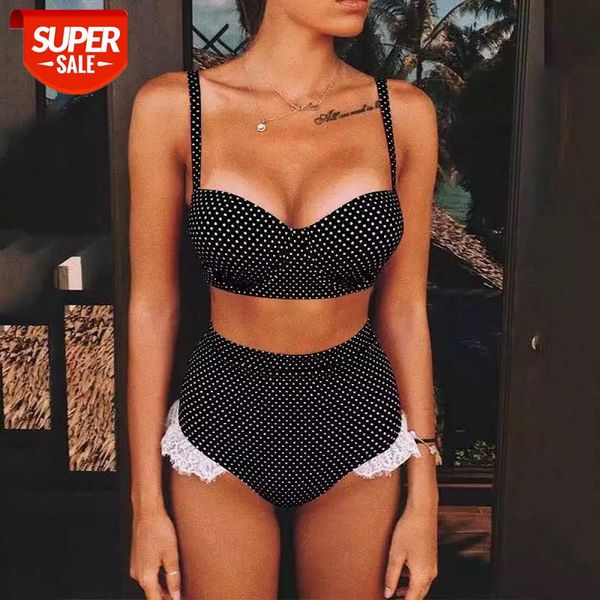 summer high waist polka dot bikini sets women swimsuit push up bra bikinis set high waist bottom swimwear bathing suit #cy7z, White;black
summer high waist polka dot bikini sets women swimsuit push up bra bikinis set high waist bottom swimwear bathing suit #cy7z, White;black