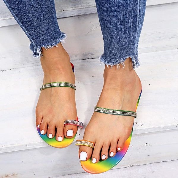 slippers 2021 summer large size fashion flat bottom snake pattern rainbow personality rhinestone sleeve toe female x190, Black
slippers 2021 summer large size fashion flat bottom snake pattern rainbow personality rhinestone sleeve toe female x190, Black