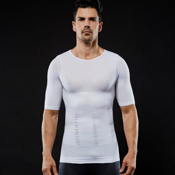 men's body shapers zysk slimming shaper short sleeve vest tanks men corset building fitness shirts shapewear underwear, Black;brown
men's body shapers zysk slimming shaper short sleeve vest tanks men corset building fitness shirts shapewear underwear, Black;brown