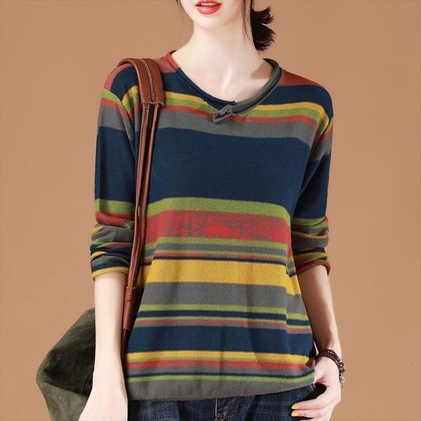 vintage women striped pullovers womens sweater long sleeve autumn winter clothes woman button knitted pull femme, White;black
vintage women striped pullovers womens sweater long sleeve autumn winter clothes woman button knitted pull femme, White;black