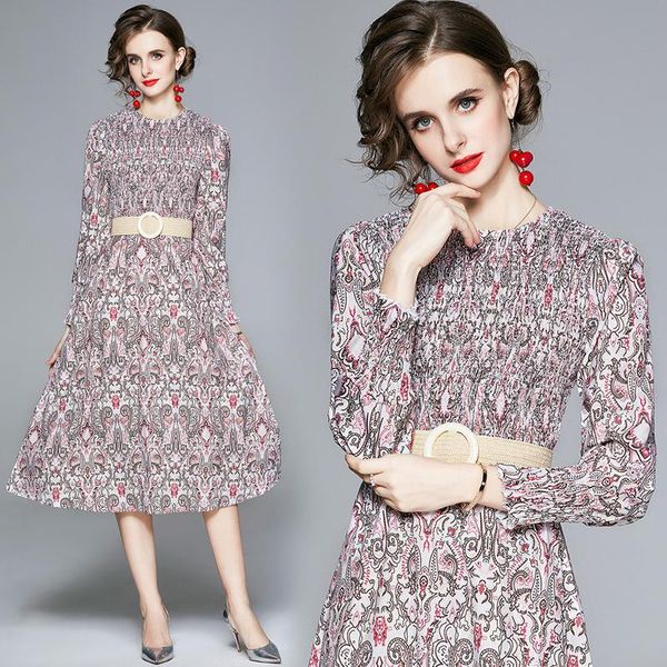new women bohemian vintage print party dress fashion elegant slim female o neck long sleeve holiday dresses vestidos, Black;gray
new women bohemian vintage print party dress fashion elegant slim female o neck long sleeve holiday dresses vestidos, Black;gray