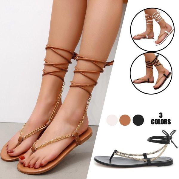 sandals women's metal chain with thin shoulder straps a combination of ankle loops and flat, Black
sandals women's metal chain with thin shoulder straps a combination of ankle loops and flat, Black