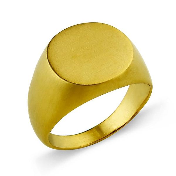 cluster rings edglifu men's signet ring simple oval matte gold stainless steel fashion for men anel jewelry, Golden;silver
cluster rings edglifu men's signet ring simple oval matte gold stainless steel fashion for men anel jewelry, Golden;silver