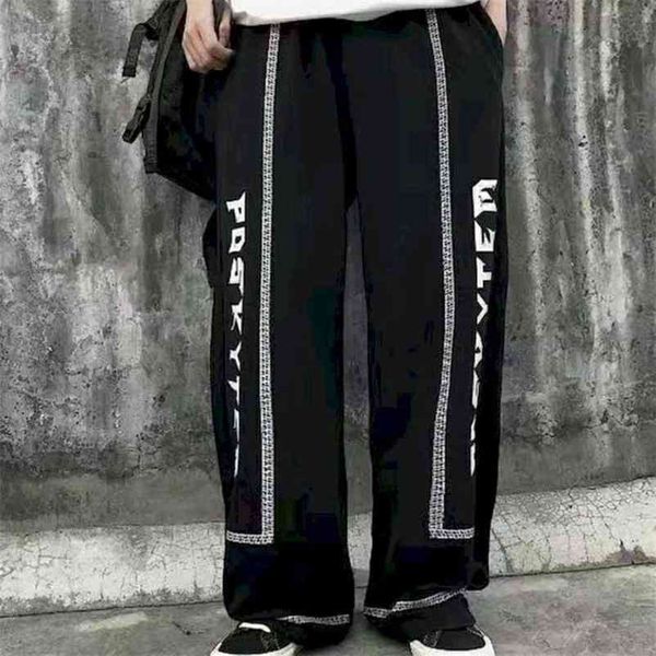 loose straight casual pants wild trousers for men and women dark black japanese text printing yamamoto style 210526, Black;white
loose straight casual pants wild trousers for men and women dark black japanese text printing yamamoto style 210526, Black;white