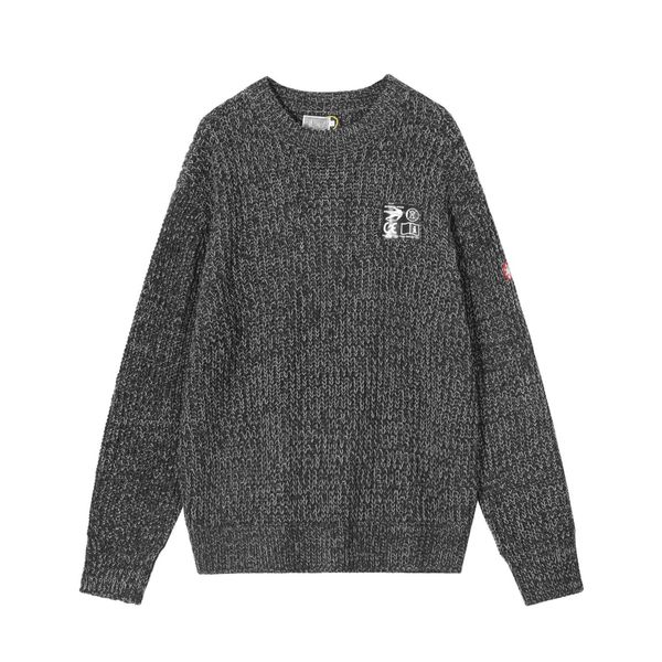 men's sweaters 2022 early spring new c.e simple lazy wind round neck pullover knitted sweater for men and women, White;black
men's sweaters 2022 early spring new c.e simple lazy wind round neck pullover knitted sweater for men and women, White;black