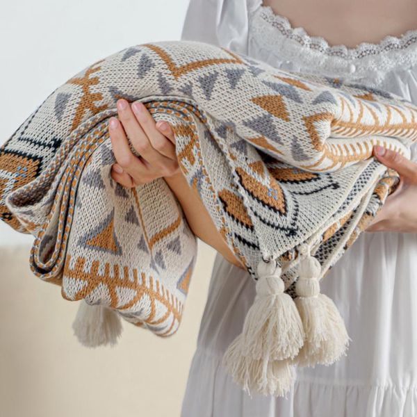 blankets elegant home vintage bohemian tassels blanket throw knitted sofa bed washable bedspread woven baby weighted d30
blankets elegant home vintage bohemian tassels blanket throw knitted sofa bed washable bedspread woven baby weighted d30