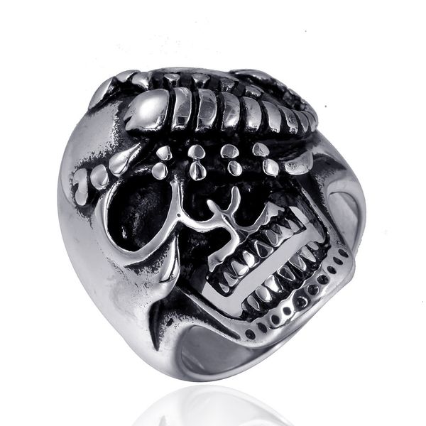 delicate ring personalized jewelry scorpion men's titanium steel stainless, Silver 
delicate ring personalized jewelry scorpion men's titanium steel stainless, Silver