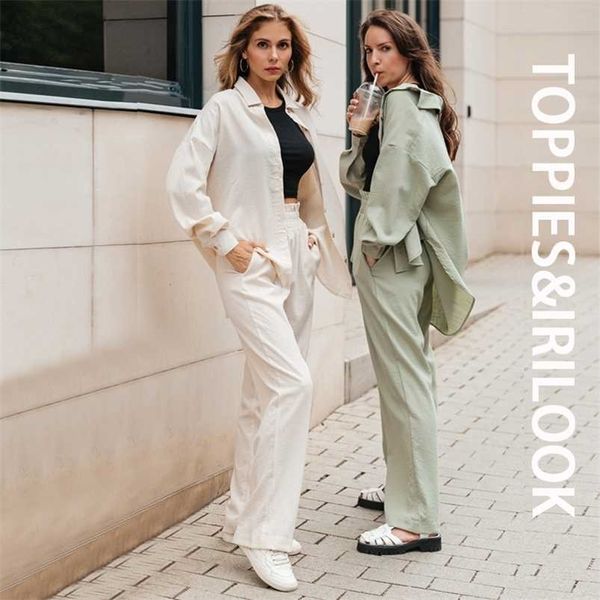 ies women two piece set casual shirt office lady long sleeve blouse chic elastic waist summer trousers pants 211103, White
ies women two piece set casual shirt office lady long sleeve blouse chic elastic waist summer trousers pants 211103, White