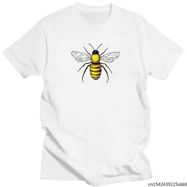 women's t-shirt summer cute yellow bee print neutral round neck short-sleeved hip-hop funny casual top, White
women's t-shirt summer cute yellow bee print neutral round neck short-sleeved hip-hop funny casual top, White