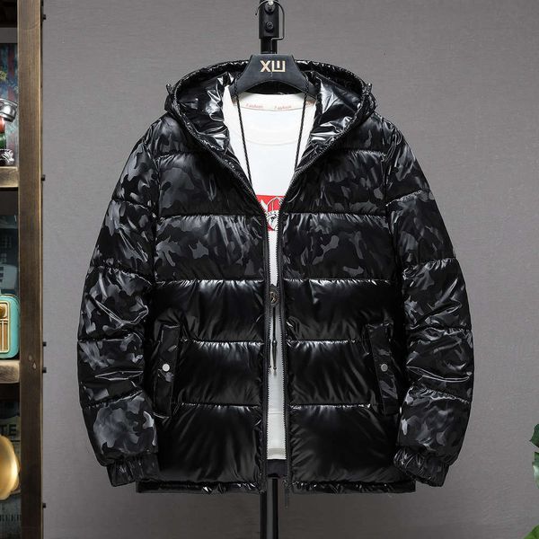 winter 2021 black bright face down men's fashion brand tooling camouflage rain snow proof cotton padded jacket, Black;brown
winter 2021 black bright face down men's fashion brand tooling camouflage rain snow proof cotton padded jacket, Black;brown