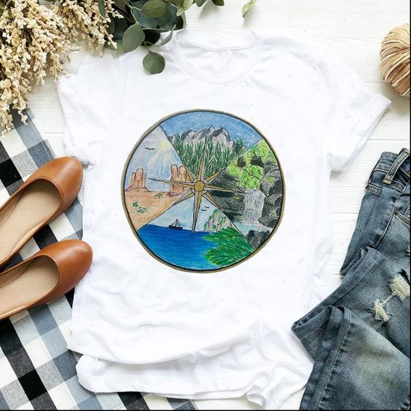 women lady t shirt compass travel vacation print tshirt ladies short sleeve tee shirt women female clothes graphic t shirt, White
women lady t shirt compass travel vacation print tshirt ladies short sleeve tee shirt women female clothes graphic t shirt, White