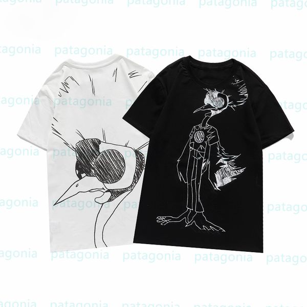 high fashion sketch bird printing t shirts mens cotton breathable tees polos men women casual size s-2xl, White;black
high fashion sketch bird printing t shirts mens cotton breathable tees polos men women casual size s-2xl, White;black