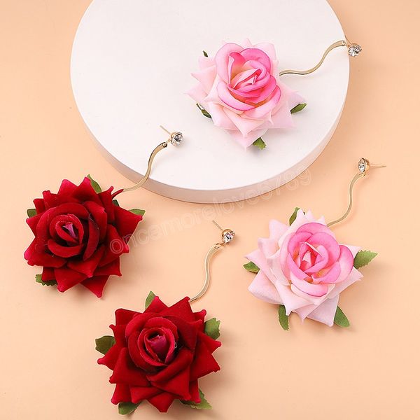 statement korean sweet fabric flowers long dangle earrings for women vintage large gold metal flower earrings jewelry, Silver
statement korean sweet fabric flowers long dangle earrings for women vintage large gold metal flower earrings jewelry, Silver