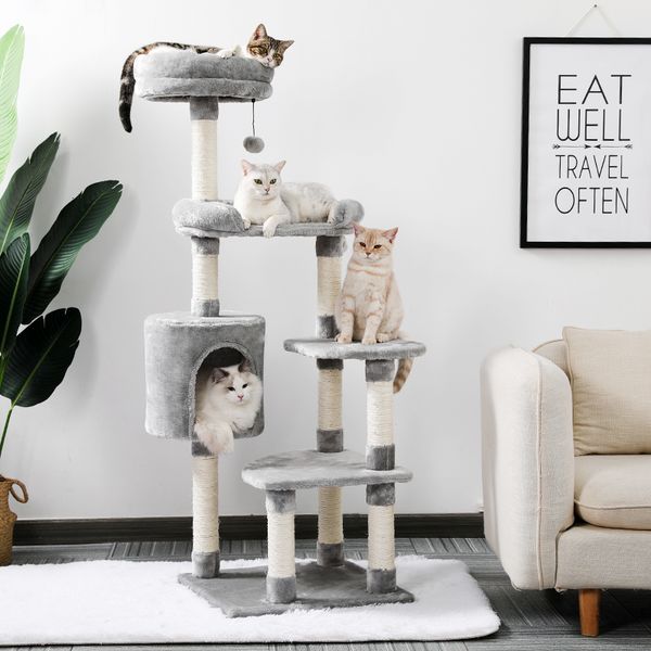 2021 new cat tree tower multi-level kitten game house with cozy teddy condo s and sisal risk poles nqdv
2021 new cat tree tower multi-level kitten game house with cozy teddy condo s and sisal risk poles nqdv