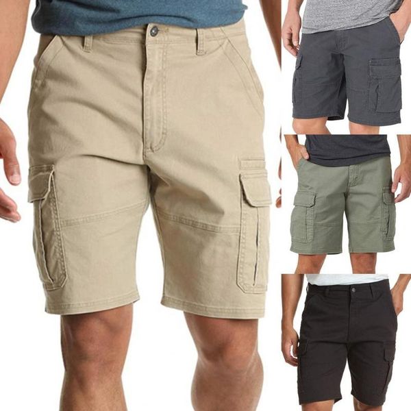 men's shorts summer casual multi pockets thin men beach solid color for daily wear, White;black
men's shorts summer casual multi pockets thin men beach solid color for daily wear, White;black