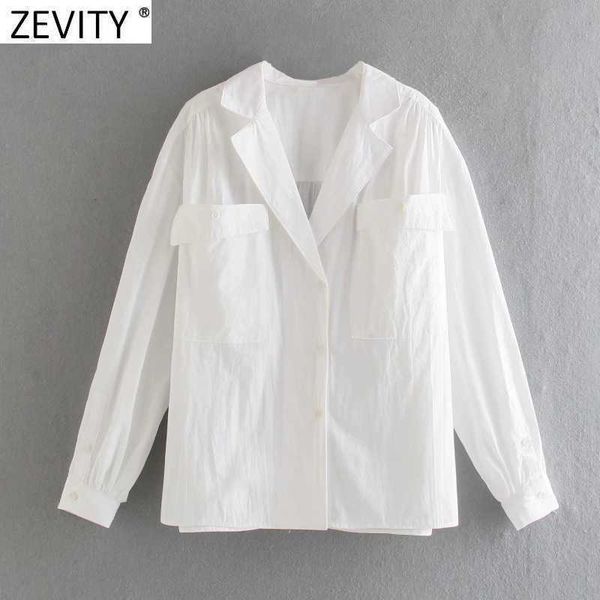 zevity women simply double pockets patch casual smock blouse office lady turn down collar shirts chic leisure blusas ls9001 210603, White
zevity women simply double pockets patch casual smock blouse office lady turn down collar shirts chic leisure blusas ls9001 210603, White