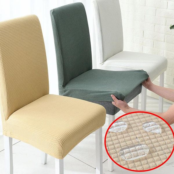 chair covers waterproof elastic cover with back dining room jacquard for chairs kitchen wedding el banquet