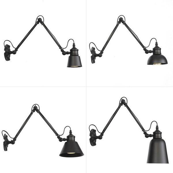 wall lamp ways, wrought iron rh long arm single head, with led decoration bedroom a sitting room
wall lamp ways, wrought iron rh long arm single head, with led decoration bedroom a sitting room