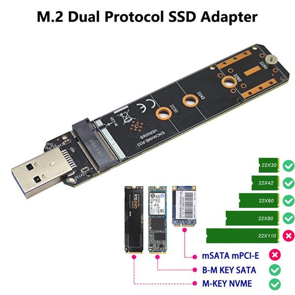 computer cables & connectors dual protocol ssd card usb3.1 to nvme sata m.2 usb 3.1 hard disk box for 2230 2242 2260 2280 / rtl9210
computer cables & connectors dual protocol ssd card usb3.1 to nvme sata m.2 usb 3.1 hard disk box for 2230 2242 2260 2280 / rtl9210