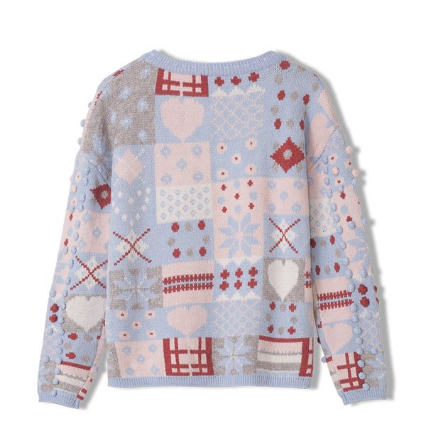 back winter 3d ball of women's knitted sweater sleeve jumpers outerwear pull femme t7047 6ytr, White;black
back winter 3d ball of women's knitted sweater sleeve jumpers outerwear pull femme t7047 6ytr, White;black
