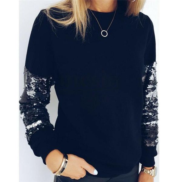 women's blouses & shirts sequins women blouse long sleeve pullover knitted ladies casual loose jumper shirt woman 2021 streetwear, White
women's blouses & shirts sequins women blouse long sleeve pullover knitted ladies casual loose jumper shirt woman 2021 streetwear, White