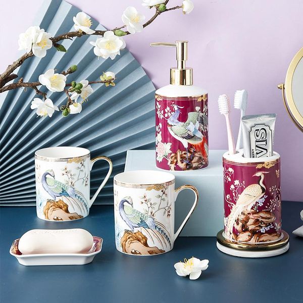 bath accessory set bathroom sets porcelain phoenix blessing toothbrush holder lotion dispenser cups soap dish tray washroom toilet accessori
bath accessory set bathroom sets porcelain phoenix blessing toothbrush holder lotion dispenser cups soap dish tray washroom toilet accessori