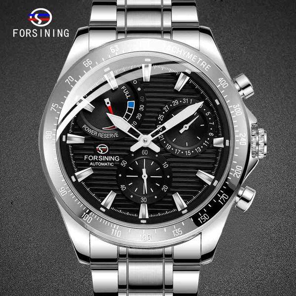 luxury brand sier black man clock casual design rvs automatic mechanical polar logs, Slivery;brown
luxury brand sier black man clock casual design rvs automatic mechanical polar logs, Slivery;brown