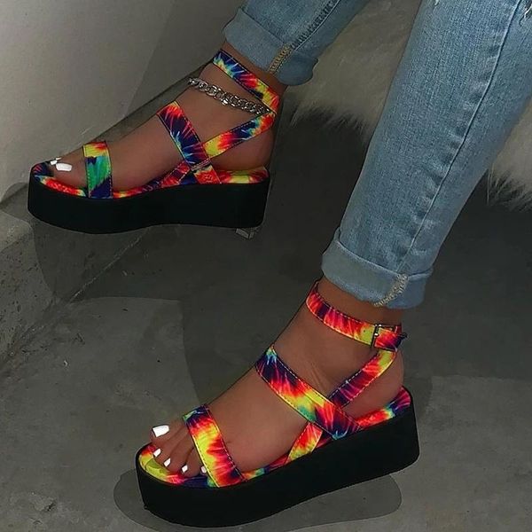 sandals women summer fashion women's 2021 colorful flat platform print ladies ankle buckle strap sandalias, Black
sandals women summer fashion women's 2021 colorful flat platform print ladies ankle buckle strap sandalias, Black