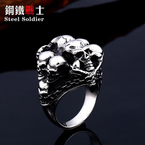 cluster rings steel soldier devil skull ring man punk biker cool jewerly 2021 arrival, Golden;silver
cluster rings steel soldier devil skull ring man punk biker cool jewerly 2021 arrival, Golden;silver