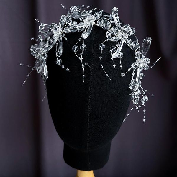hair clips & barrettes transparent crystal bow beaded band crown bride tiara wedding accessories, Golden;silver
hair clips & barrettes transparent crystal bow beaded band crown bride tiara wedding accessories, Golden;silver