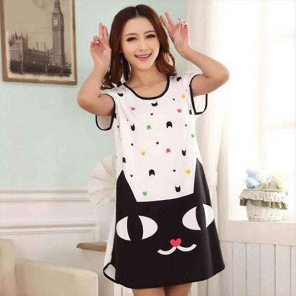 nightgowns summer cartoon short sleeved womens sleepwears nightdresss cute girl teenger homewear pijama nightwear fashion, Black;red
nightgowns summer cartoon short sleeved womens sleepwears nightdresss cute girl teenger homewear pijama nightwear fashion, Black;red