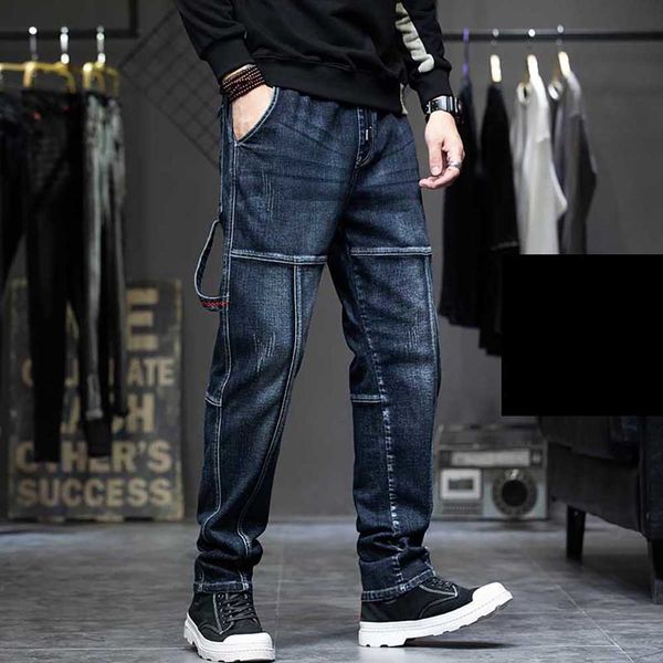 2021 new mode plus size harem casual male breech denim loose baggy hiphop elastic waist cargo pants clothes qdse, Blue
2021 new mode plus size harem casual male breech denim loose baggy hiphop elastic waist cargo pants clothes qdse, Blue