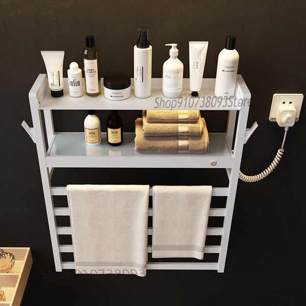 hooks & rails electric towel rack drying stainless steel storage double layer shelf toilet without hole
hooks & rails electric towel rack drying stainless steel storage double layer shelf toilet without hole