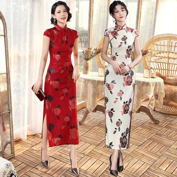 ethnic clothing elegant orientale women handmade button flower chiffon qipao chinese mandarin collar shrot sleeve cheongsam oversize 3xl, Red
ethnic clothing elegant orientale women handmade button flower chiffon qipao chinese mandarin collar shrot sleeve cheongsam oversize 3xl, Red