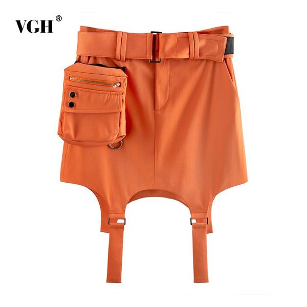 vgh casual patchwork bag skirt for women high waist sashes irregular hem solid skirts female fashion new clothing 2021 style, Black
vgh casual patchwork bag skirt for women high waist sashes irregular hem solid skirts female fashion new clothing 2021 style, Black