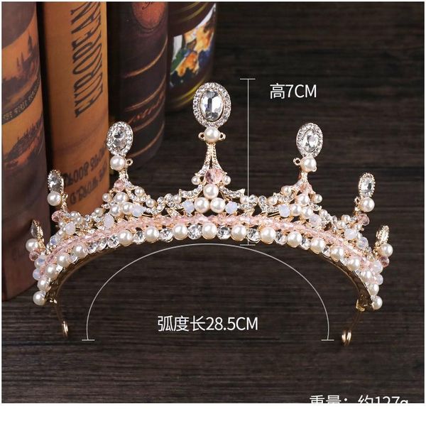 new wedding hair accessories luxury pink rhinestone crystal pearl crown handmade tiara bride crown hair accessories que qyllzw, Silver
new wedding hair accessories luxury pink rhinestone crystal pearl crown handmade tiara bride crown hair accessories que qyllzw, Silver