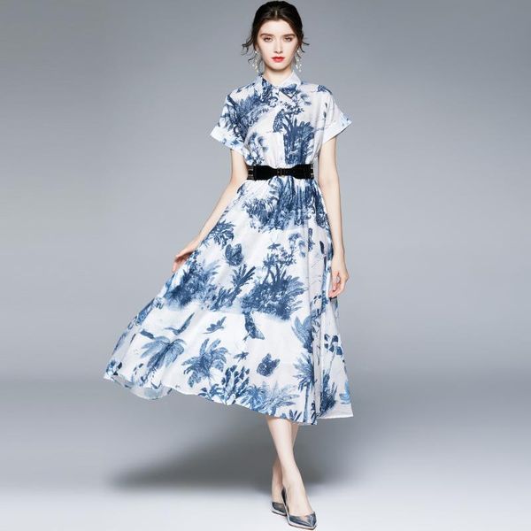 casual dresses zuoman women summer elegant dress shirt long office party robe femme vintage a-line designer blue vestidos, Black;gray
casual dresses zuoman women summer elegant dress shirt long office party robe femme vintage a-line designer blue vestidos, Black;gray