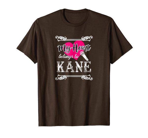 my heart belongs to kane t-shirt, White;black