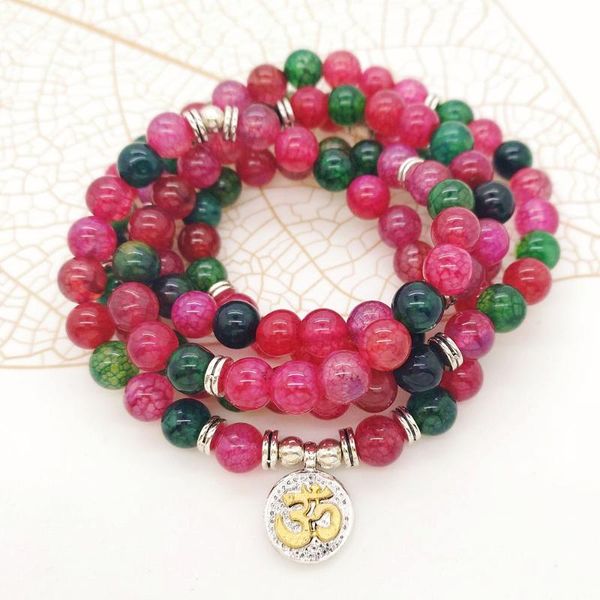 link, chain women`s bracelet 6mm tourmaline a-gate natural stone beads lotus om buddha charm yoga 108mala necklace drop, Black
link, chain women`s bracelet 6mm tourmaline a-gate natural stone beads lotus om buddha charm yoga 108mala necklace drop, Black