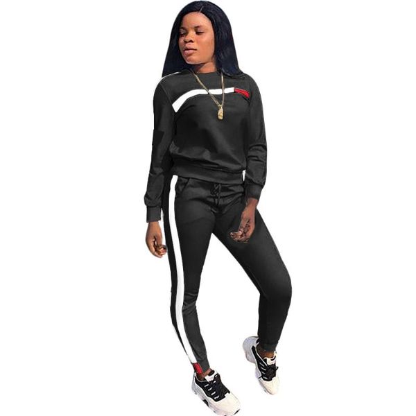 women's jumpsuits & rompers women two pieces set autumn long sleeve casual sprots suits and pants, Black;white
women's jumpsuits & rompers women two pieces set autumn long sleeve casual sprots suits and pants, Black;white