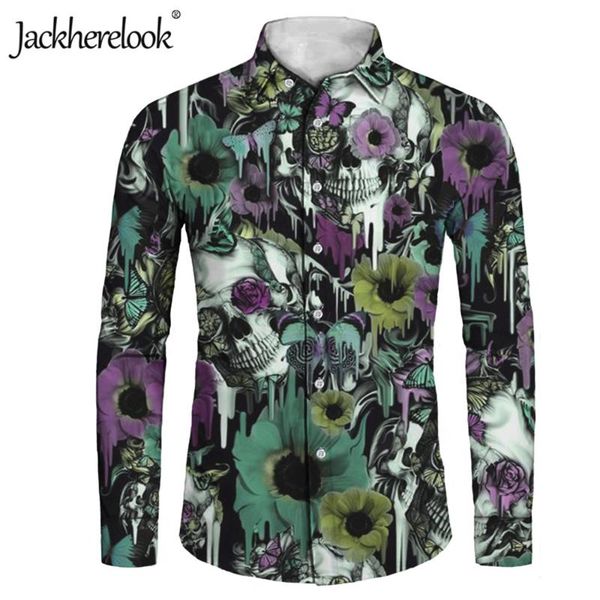 men's casual shirts jackherelook fashion long sleeve hawaii shirt tropical floral sugar skull slim fit male social business dress, White;black
men's casual shirts jackherelook fashion long sleeve hawaii shirt tropical floral sugar skull slim fit male social business dress, White;black