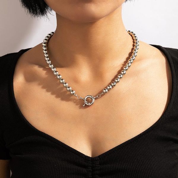 chokers huangtang punk beaded chain choker necklace for women men silver color alloy metal geometric collar neck jewelry hiphop 18620, Golden;silver
chokers huangtang punk beaded chain choker necklace for women men silver color alloy metal geometric collar neck jewelry hiphop 18620, Golden;silver